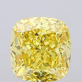 10.38ct Cushion modified Lab Grown Diamond (Colour Fancy Vivid Yellow, Clarity VS1, IGI Certified)