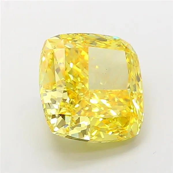 11.05ct Cushion modified Lab Grown Diamond (Colour Fancy Vivid Yellow, Clarity VS2, IGI Certified)