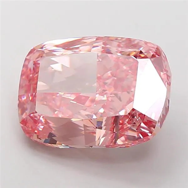 15.01ct Cushion Lab Grown Diamond (Colour Fancy Vivid Pink, Clarity VS2, IGI Certified)