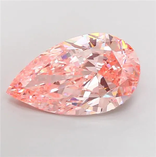 15.03ct Pear Lab Grown Diamond (Colour Fancy Vivid Pink, Clarity VS1, IGI Certified)