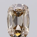 2.00ct Cushion brilliant Lab Grown Diamond (Colour Fancy Light Brown, Clarity VS1, IGI Certified)