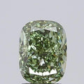 2.00ct Cushion modified Lab Grown Diamond (Colour Fancy Vivid Green, Clarity SI1, IGI Certified)