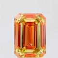 2.00ct Emerald Lab Grown Diamond (Colour Fancy Vivid Yellow Pink, Clarity VS2, IGI Certified)