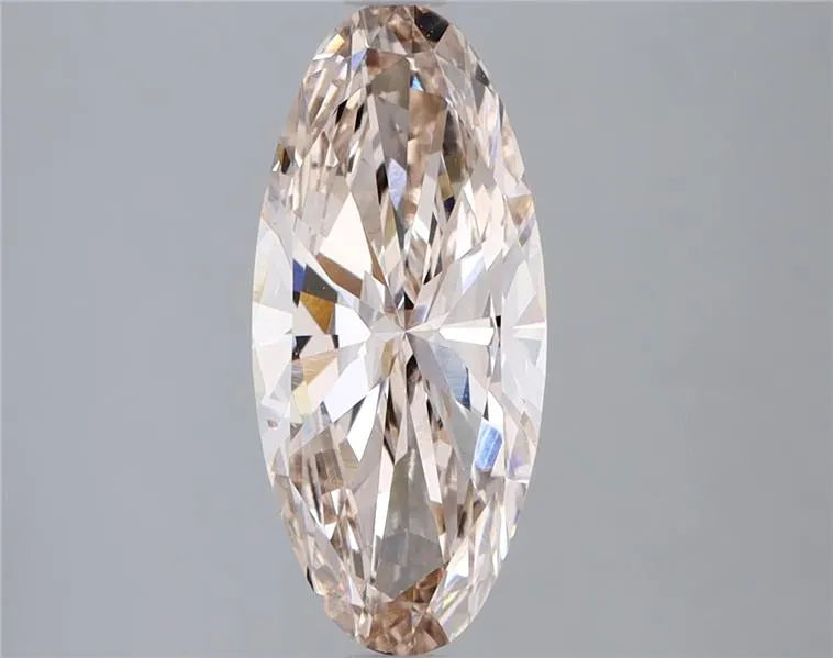2.00ct Oval Lab Grown Diamond (Colour Champagne, Clarity VS2, Cut EX, Uncertified)
