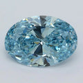 2.00ct Oval Lab Grown Diamond (Colour Fancy Vivid Blue, Clarity VVS2, IGI Certified)