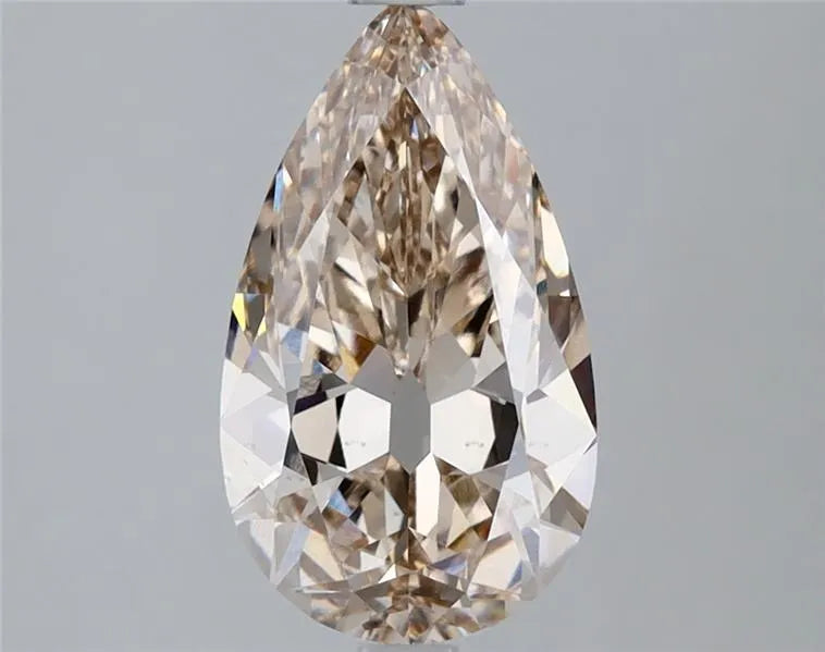 2.00ct Pear Lab Grown Diamond (Colour Champagne, Clarity VS1, Cut EX, Uncertified)
