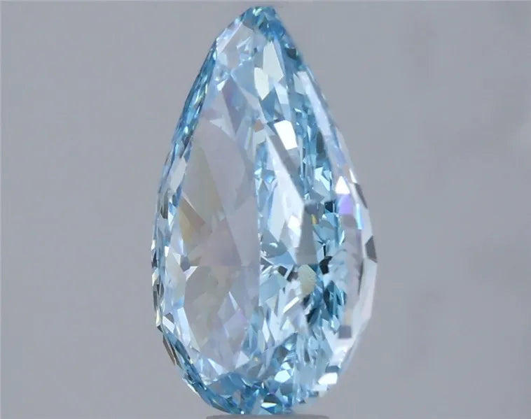 2.00ct Pear Lab Grown Diamond (Colour Fancy Vivid Blue, Clarity VS1, Cut EX, Uncertified)