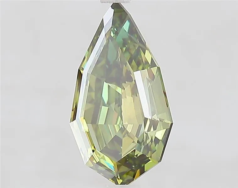 2.00ct Pear Lab Grown Diamond (Colour Fancy Vivid Green, Clarity VVS2, IGI Certified)