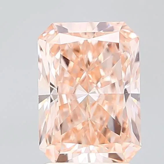 2.00ct Radiant Lab Grown Diamond (Colour Fancy Intense Orangey Pink, Clarity VS1, IGI Certified)