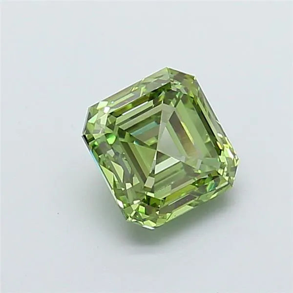 2.01ct Asscher Lab Grown Diamond (Colour Fancy Vivid Green, Clarity VS1, IGI Certified)