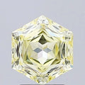 2.01ct Hexagonal Lab Grown Diamond (Colour Fancy Light Yellow, Clarity VS1, IGI Certified)