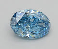 2.01ct Oval Lab Grown Diamond (Colour Fancy Vivid Blue, Clarity VVS1, IGI Certified)