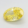 2.01ct Oval Lab Grown Diamond (Colour Fancy Vivid Yellow, Clarity SI2, IGI Certified)