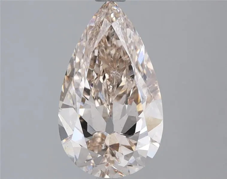 2.01ct Pear Lab Grown Diamond (Colour Champagne, Clarity VS2, Cut EX, Uncertified)