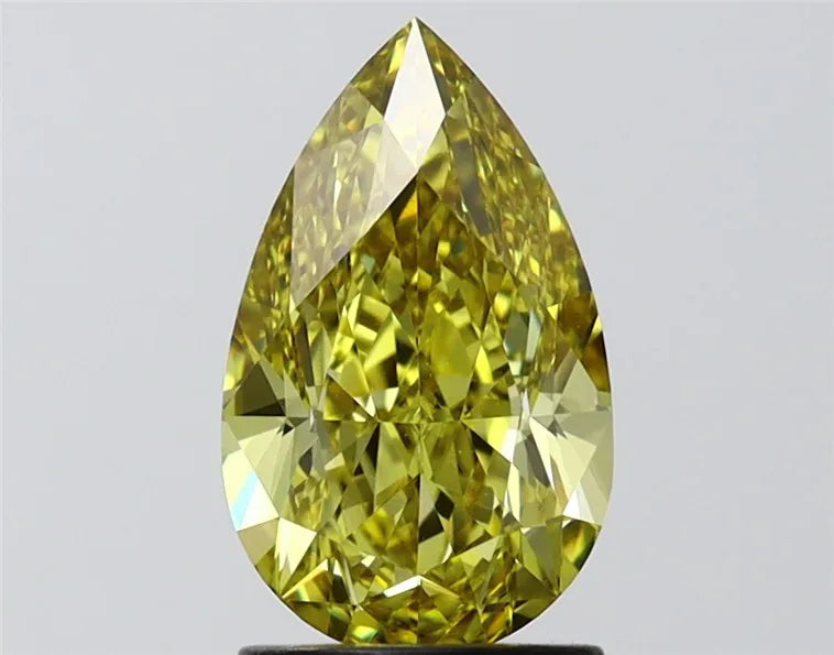 2.01ct Pear Lab Grown Diamond (Colour Fancy Intense Yellow, Clarity VVS1, IGI Certified)