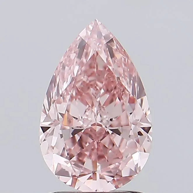 2.01ct Pear Lab Grown Diamond (Colour Fancy Vivid Pink, Clarity VVS2, IGI Certified)
