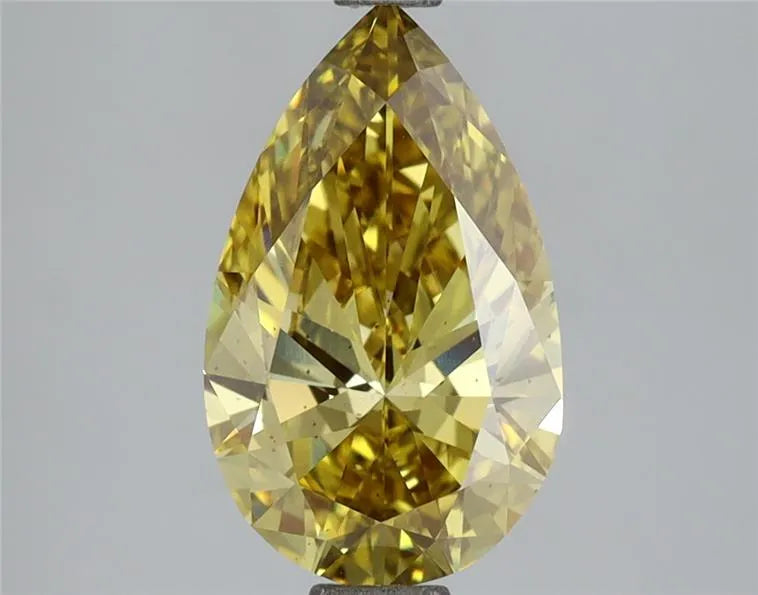 2.01ct Pear Lab Grown Diamond (Colour Fancy Vivid Yellow, Clarity VS2, Cut EX, Uncertified)