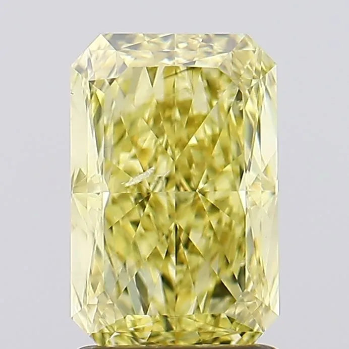 2.01ct Radiant Lab Grown Diamond (Colour Fancy Intense Yellow, Clarity SI1, IGI Certified)