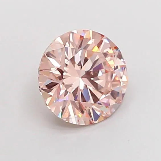 2.01ct Round Lab Grown Diamond (Colour Fancy Brownish Pink, Clarity VS1, Cut ID, IGI Certified)