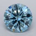 2.01ct Round Lab Grown Diamond (Colour Fancy Vivid Blue, Clarity VVS2, Cut ID, IGI Certified)
