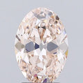 2.02ct Oval Lab Grown Diamond (Colour Fancy Light Brown Pink, Clarity VS1, IGI Certified)