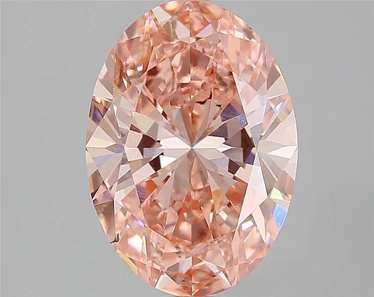 2.02ct Oval Lab Grown Diamond (Colour Fancy Vivid Pink, Clarity VS2, IGI Certified)