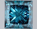 2.02ct Princess Lab Grown Diamond (Colour Fancy Vivid Blue, Clarity VS2, IGI Certified)