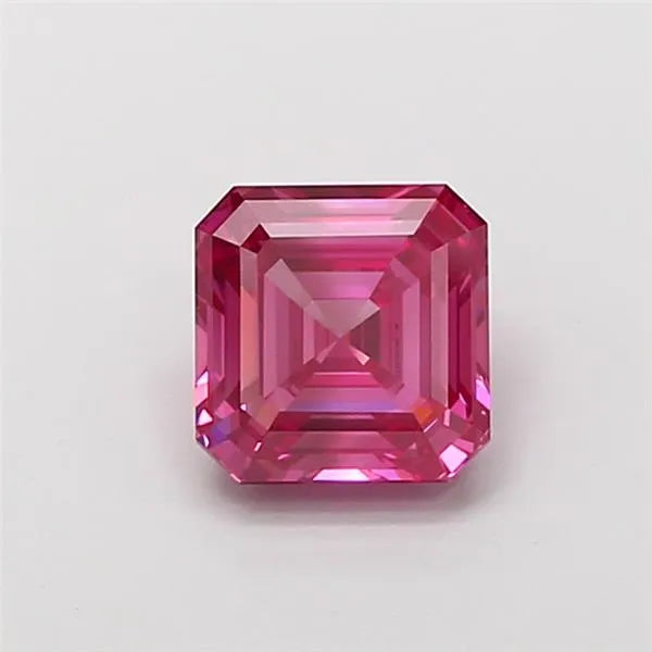 2.03ct Asscher Lab Grown Diamond (Colour Fancy Vivid Pink, Clarity VS1, IGI Certified)