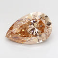 2.03ct Pear Lab Grown Diamond (Colour Fancy Light Brown, Clarity VS1, IGI Certified)