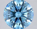 2.03ct Round Lab Grown Diamond (Colour Fancy Vivid Blue, Clarity SI1, Cut ID, IGI Certified)