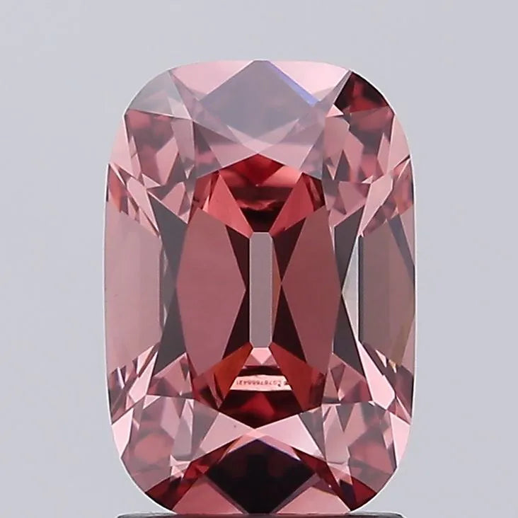 2.04ct Cushion Lab Grown Diamond (Colour Fancy Brown Pink, Clarity VS1, IGI Certified)