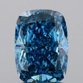2.04ct Cushion brilliant Lab Grown Diamond (Colour Fancy Vivid Blue, Clarity VS2, IGI Certified)