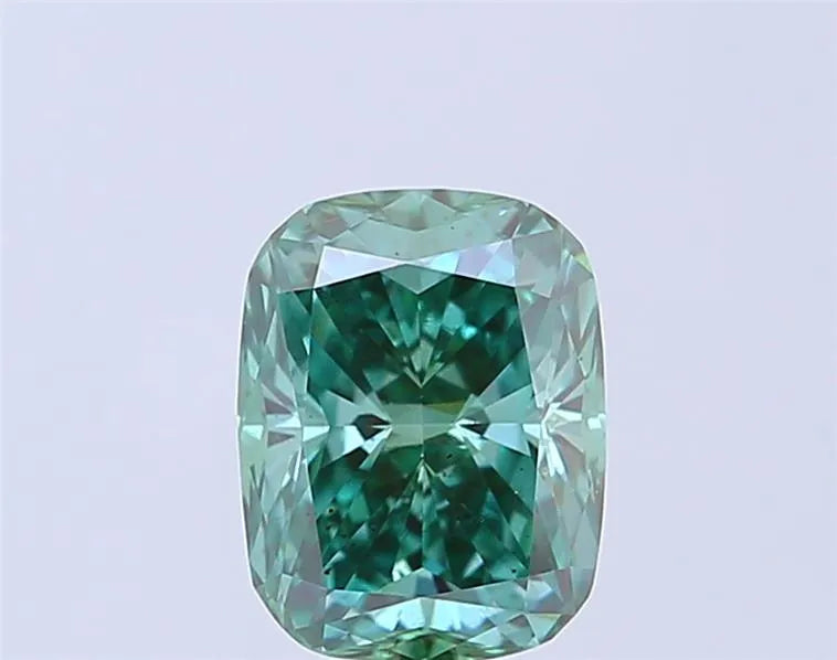 2.04ct Cushion modified Lab Grown Diamond (Colour Fancy Vivid Green, Clarity VS2, IGI Certified)
