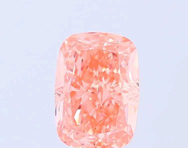 2.04ct Cushion modified Lab Grown Diamond (Colour Fancy Vivid Orange Pink, Clarity VS1, IGI Certified)