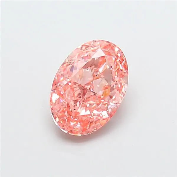 2.04ct Oval Lab Grown Diamond (Colour Fancy Vivid Pink, Clarity SI1, IGI Certified)