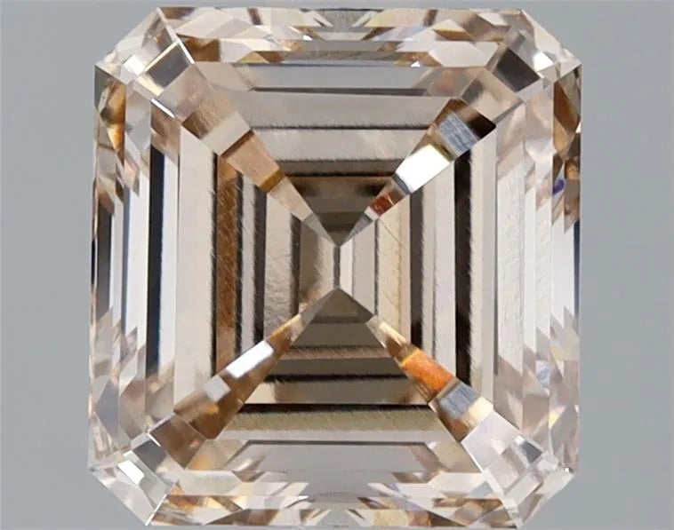 2.05ct Asscher Lab Grown Diamond (Colour Champagne, Clarity VVS2, Cut EX, Uncertified)