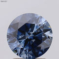 2.05ct Round Lab Grown Diamond (Colour Fancy Deep Blue, Clarity I2, Cut EX, Uncertified)