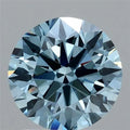 2.06ct Round Lab Grown Diamond (Colour Fancy Vivid Blue, Clarity VS1, Cut ID, IGI Certified)