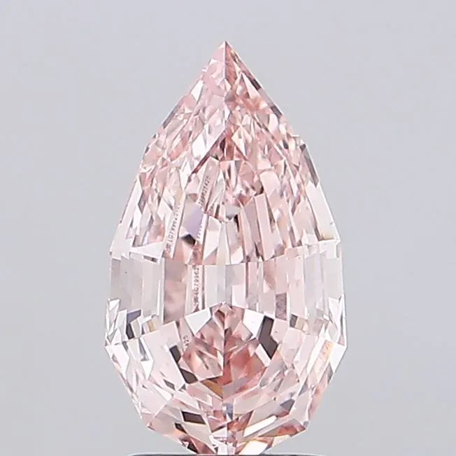2.07ct Pear Lab Grown Diamond (Colour Fancy Light Pinkish Brown, Clarity VS1, IGI Certified)