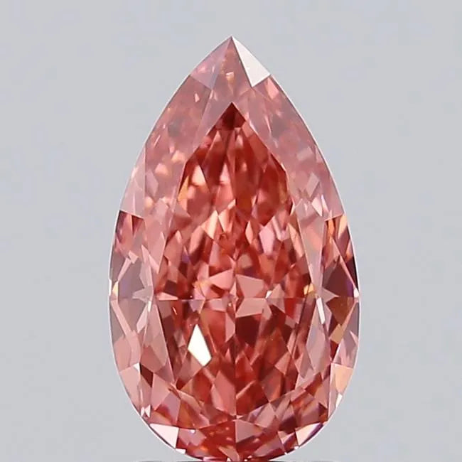 2.07ct Pear Lab Grown Diamond (Colour Fancy Vivid Pink, Clarity SI1, IGI Certified)