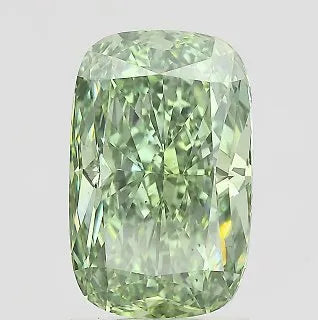 2.09ct Cushion modified Lab Grown Diamond (Colour Fancy Vivid Green, Clarity VS1, IGI Certified)