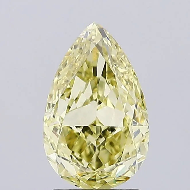2.09ct Pear Lab Grown Diamond (Colour Fancy Intense Yellow, Clarity VVS2, IGI Certified)