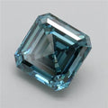 2.10ct Asscher Lab Grown Diamond (Colour Fancy Vivid Greenish Blue, Clarity VS1, IGI Certified)