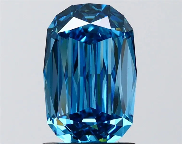 2.10ct Cushion modified Lab Grown Diamond (Colour Fancy Vivid Blue, Clarity VS1, IGI Certified)