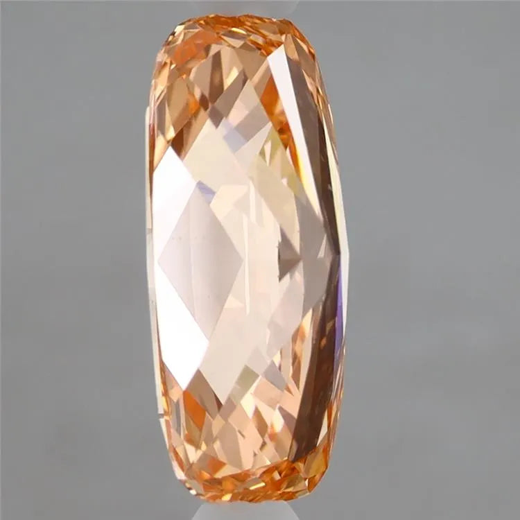 2.10ct Cushion modified Lab Grown Diamond (Colour Fancy Vivid Pink Orange, Clarity VVS2, IGI Certified)