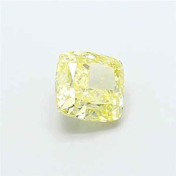 2.10ct Cushion modified Lab Grown Diamond (Colour Fancy Yellow, Clarity VVS2, IGI Certified)