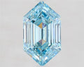 2.10ct Hexagonal Lab Grown Diamond (Colour Fancy Vivid Blue, Clarity VS1, IGI Certified)