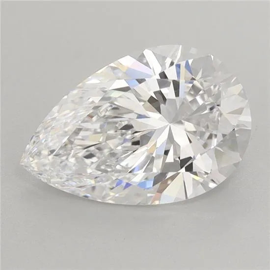 2.10ct Pear Lab Grown Diamond (Colour D, Clarity IF, IGI Certified)
