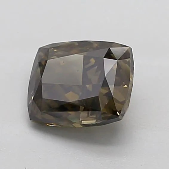 2.12ct Cushion Lab Grown Diamond (Colour Fancy Deep Gray, Clarity VS1, IGI Certified)
