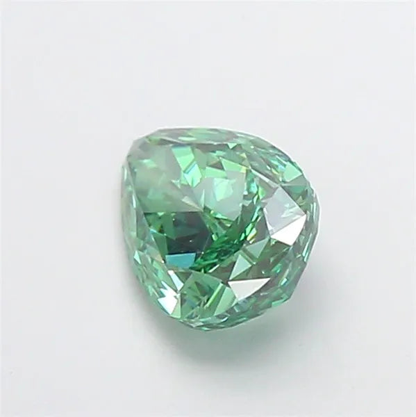 2.12ct Pear Lab Grown Diamond (Colour Fancy Vivid Green, Clarity VVS2, IGI Certified)